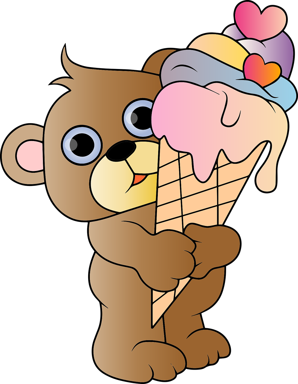 teddy bear, ice cream, cartoon-6935806.jpg